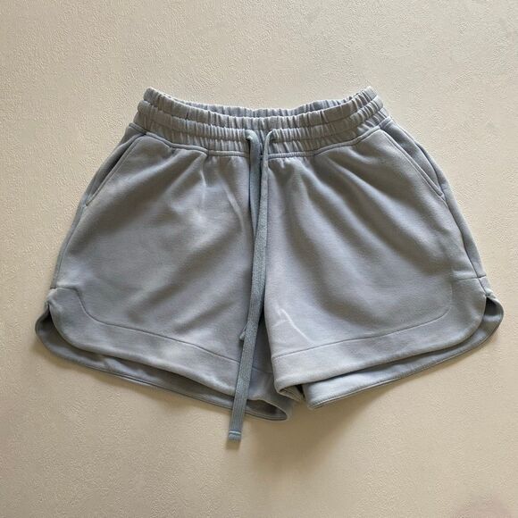 Rae Mode Soft Lounge Shorts Small Women’s Light Blue Drawstring Casual Comfy Ath - Picture 1 of 6